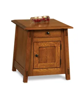 Colbran Enclosed End Table with Drawer and Door