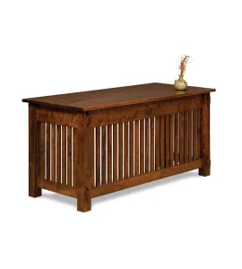 Craftsman 3 Drawer Desk with Finished Backside
