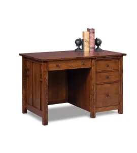 Kascade 4 Drawer Desk with Unfinished Backside