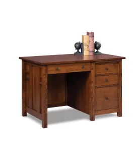 Kascade 4 Drawer Desk with Unfinished Backside