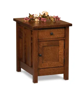 Kascade Enclosed End Table with Drawer and Door