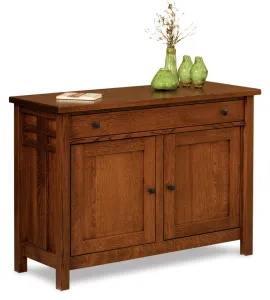 Kascade Enclosed Sofa Table with Drawer, Doors and Shelf