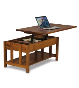 Kascade Open Lift Top Coffee Table with Counterweight