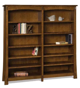 Modesto 10 Shelf 6' Double Bookcase