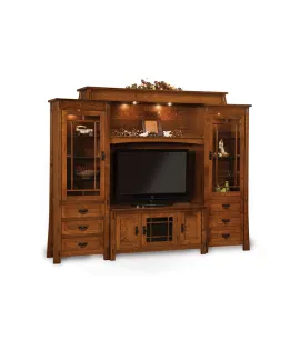 Modesto 6 Piece Wall Unit with Adjustable Bridge