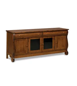 Old Classic Sleigh 72" 4 Door 2 Drawer TV Stand