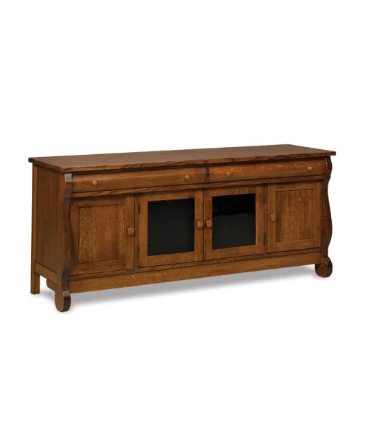 Old Classic Sleigh 72" 4 Door 2 Drawer TV Stand