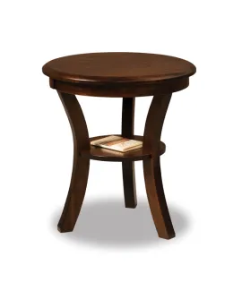 Sierra 22&quot; Round End Table with Shelf