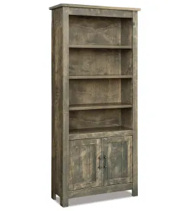 Houston 4 Shelf 2 Door Bookcase