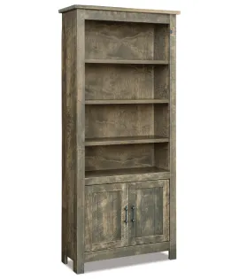 Houston 4 Shelf 2 Door Bookcase
