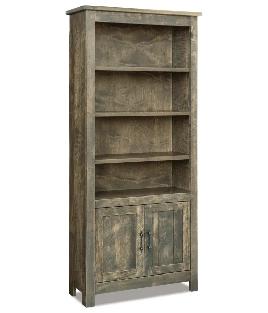 Houston 4 Shelf 2 Door Bookcase