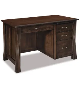 Lexington Arc Single Pedestal 4 Drawer Desk