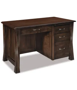 Lexington Arc Single Pedestal 4 Drawer Desk