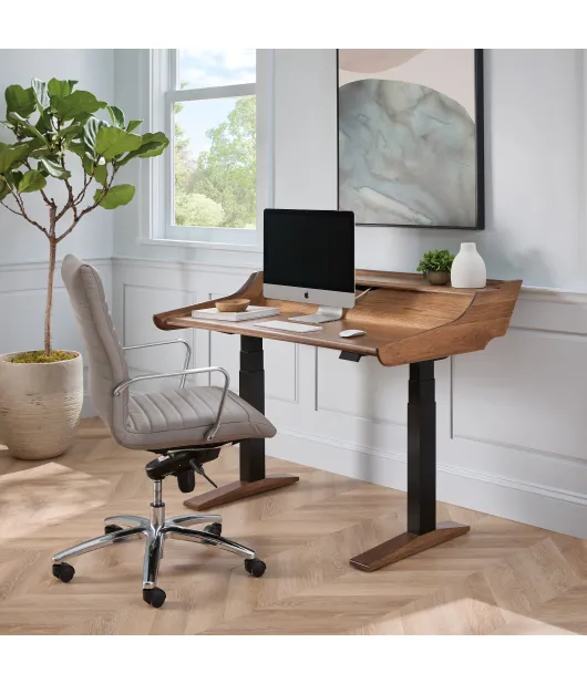 Artesa Sit/Stand Double Pedestal Desk