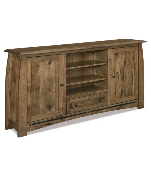 Boulder Creek 2 Door 1 Drawer Media Stand (FVE-26) - QUICK SHIP