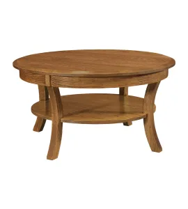 Sierra 38" Round Solid Top Coffee Table