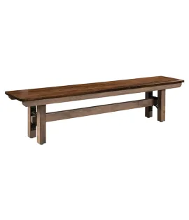 Frontier Bench Featuring Rectangular Top and Eased Edges