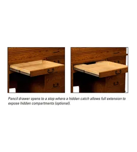 42" Post Mission Flat Top Desk - QUICK SHIP
