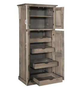 32" Mission 4-Door Pantry Cabinet