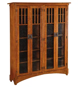 72" Mission Display Bookcase with 4 Door (KDMDB16)