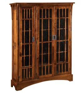 Midway Mission 3 Door Bookcase with 2 Sections