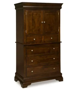 Palm Valley 5 Drawer 2 Door Armoire