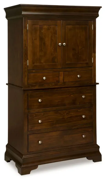 Palm Valley 5 Drawer 2 Door Armoire