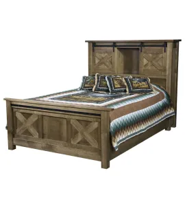 Glacier Bed with Bookcase Headboard