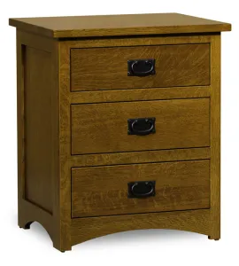 Elite Mission 3 Drawer Night Stand