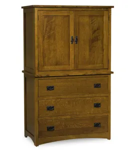 Elite Mission 3 Drawer 2 Door Armoire