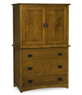 Elite Mission 3 Drawer 2 Door Armoire