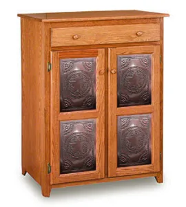 Classic 33" Pie Safe with Metal Inserts Door