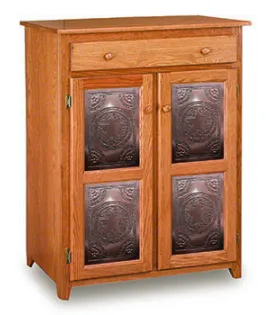 Classic 33&quot; Pie Safe with Metal Inserts Door