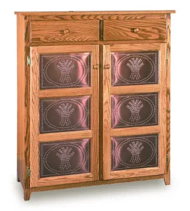 Classic 41" Pie Safe with Metal Inserts Door