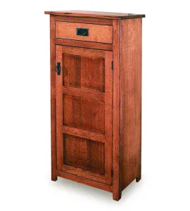 Mission 23" Pie Safe with  Drawer &amp; Reverse Panel Door