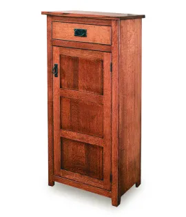 Mission 23&quot; Pie Safe with  Drawer &amp; Reverse Panel Door