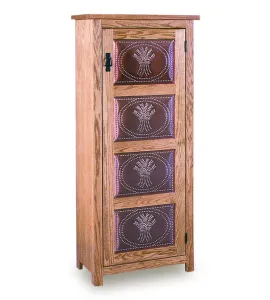 Mission 23" Pie Safe with Metal Inserts Door
