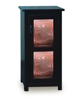 Mission 19&quot; Pie Safe with Metal Inserts Door