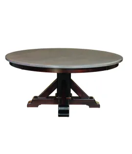 Rocky Point Round Single Pedestal Dining Table