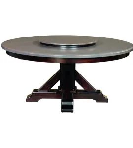 Rocky Point Round Single Pedestal Dining Table