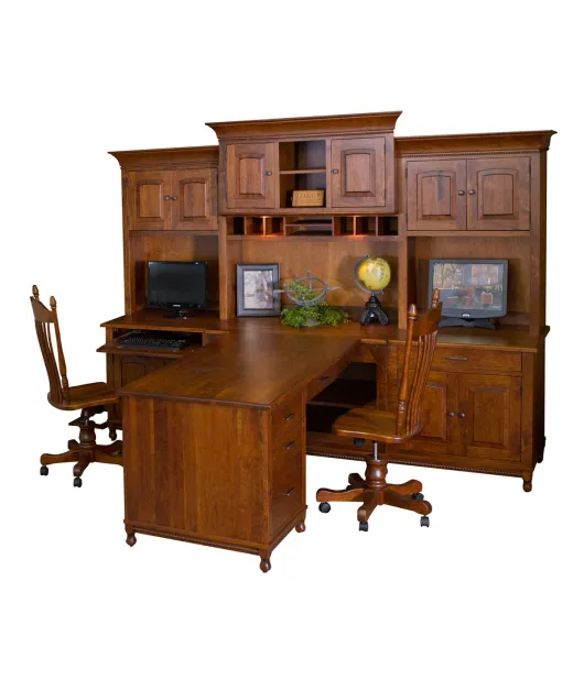 Henry Stephen's Partner Desk Hutch