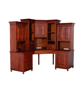 Henry Stephen's Corner Desk with Hutch