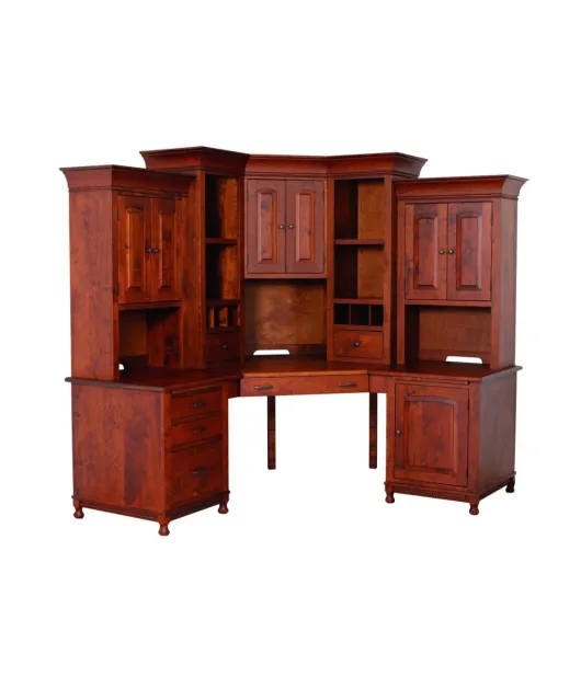 Henry Stephen's Corner Desk with Hutch
