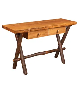 Millcreek Live Edge Sofa Table with  Drawer