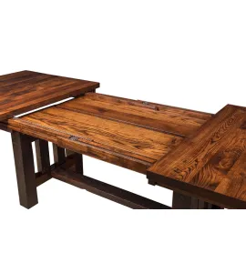 Rough Cut Maplewood Trestle Table