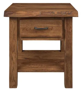 Crosslake Live Edge 1 Drawer Night Stand