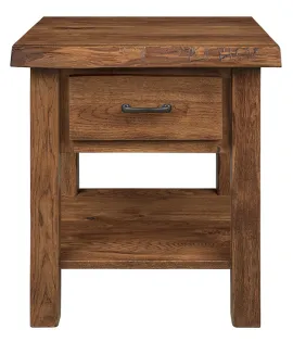 Crosslake Live Edge 1 Drawer Night Stand