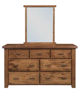 Crosslake Live Edge 7 Drawer Dresser