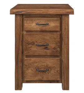 Crosslake Live Edge 3 Drawer Night Stand