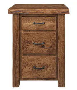 Crosslake Live Edge 3 Drawer Night Stand